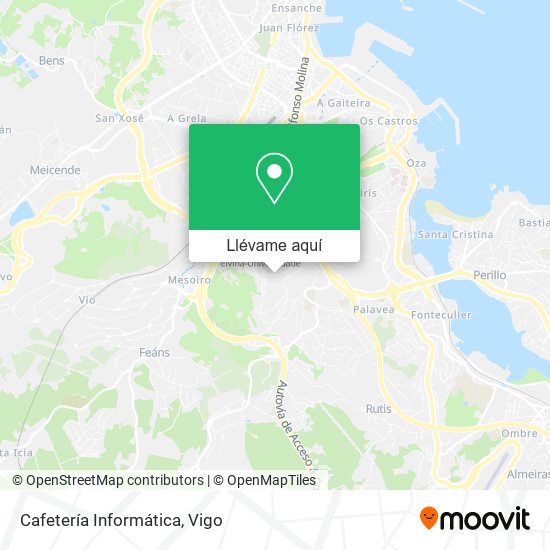 Mapa Cafetería Informática