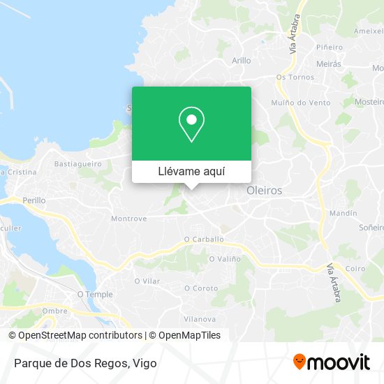 Mapa Parque de Dos Regos