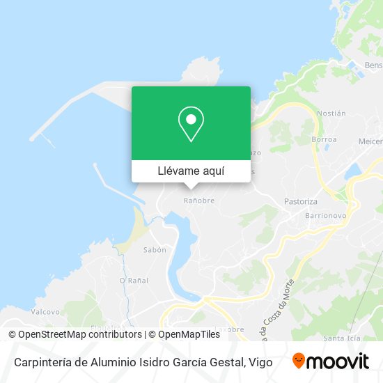 Mapa Carpintería de Aluminio Isidro García Gestal