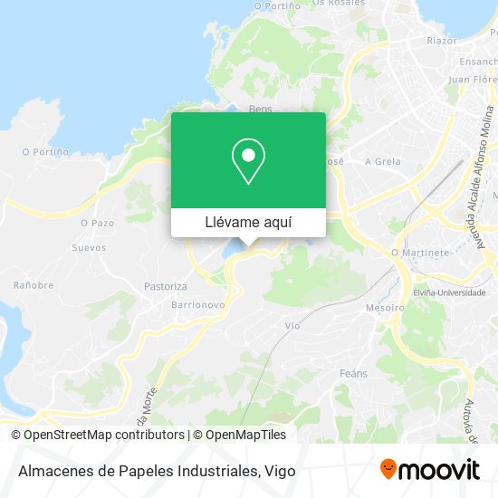 Mapa Almacenes de Papeles Industriales