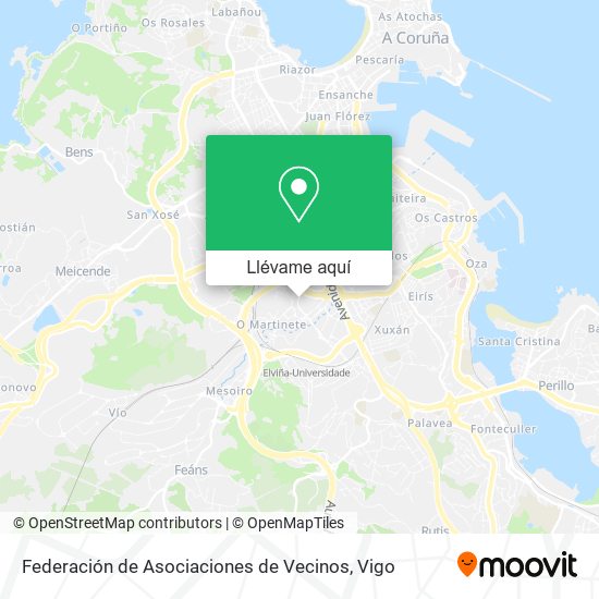 Mapa Federación de Asociaciones de Vecinos