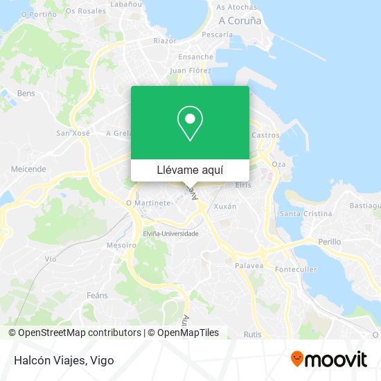 Mapa Halcón Viajes