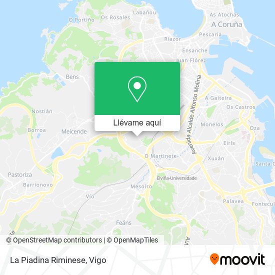 Mapa La Piadina Riminese