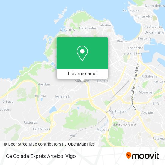 Mapa Ce Colada Exprés Arteixo