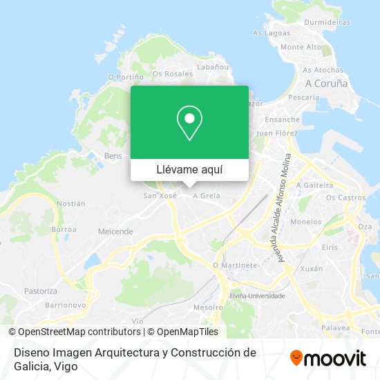 Mapa Diseno Imagen Arquitectura y Construcción de Galicia