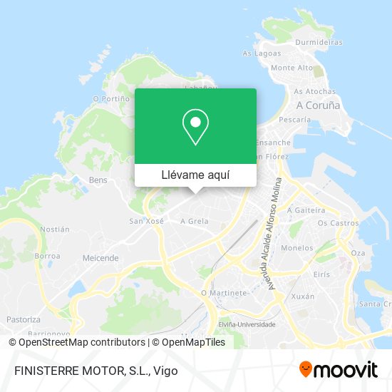 Mapa FINISTERRE MOTOR, S.L.