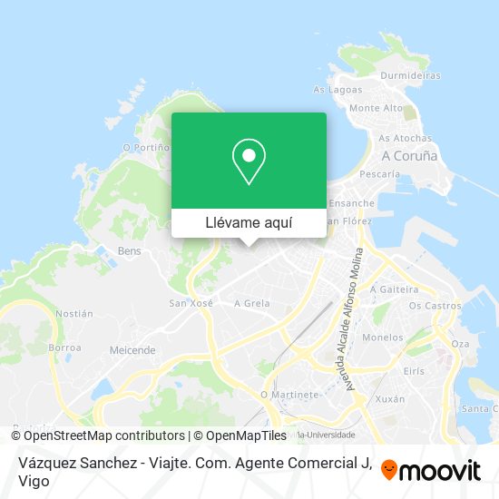 Mapa Vázquez Sanchez - Viajte. Com. Agente Comercial J