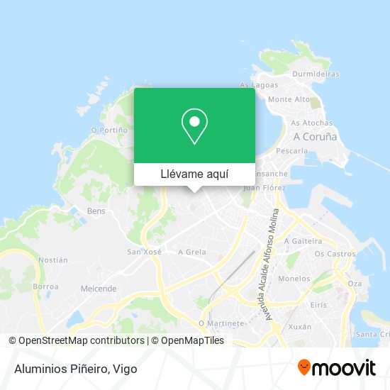 Mapa Aluminios Piñeiro