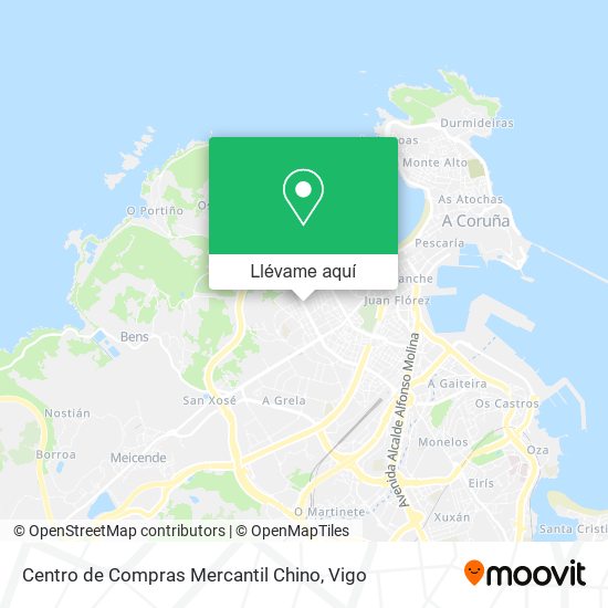 Mapa Centro de Compras Mercantil Chino