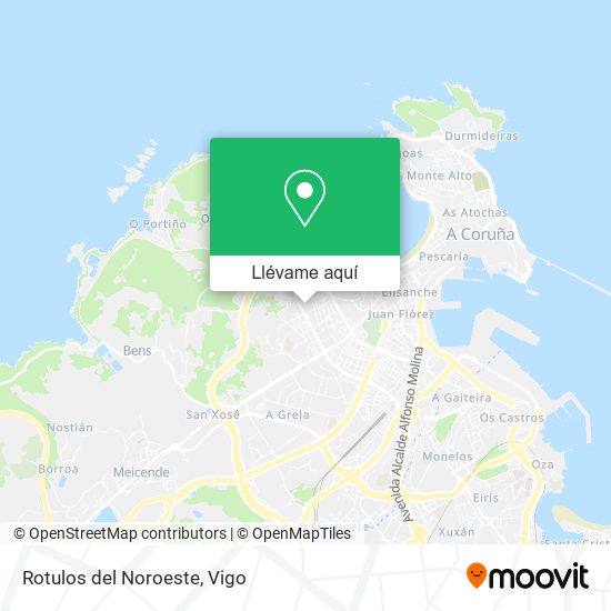 Mapa Rotulos del Noroeste