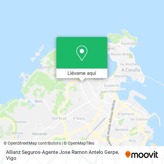 Mapa Allianz Seguros-Agente Jose Ramon Antelo Gerpe