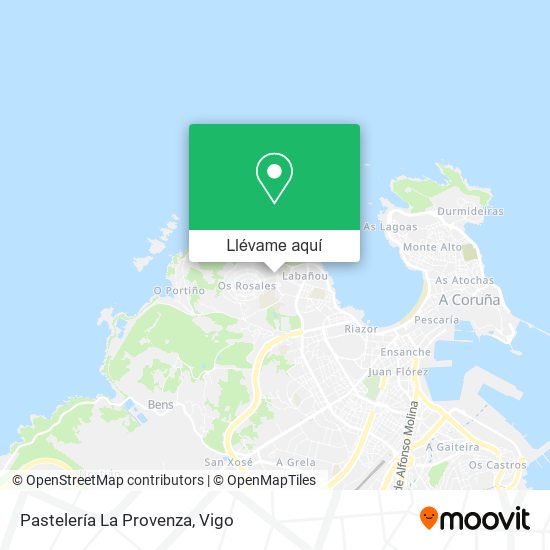 Mapa Pastelería La Provenza