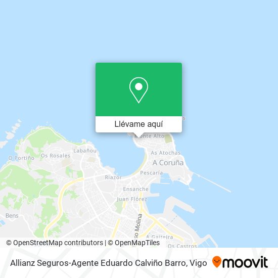 Mapa Allianz Seguros-Agente Eduardo Calviño Barro