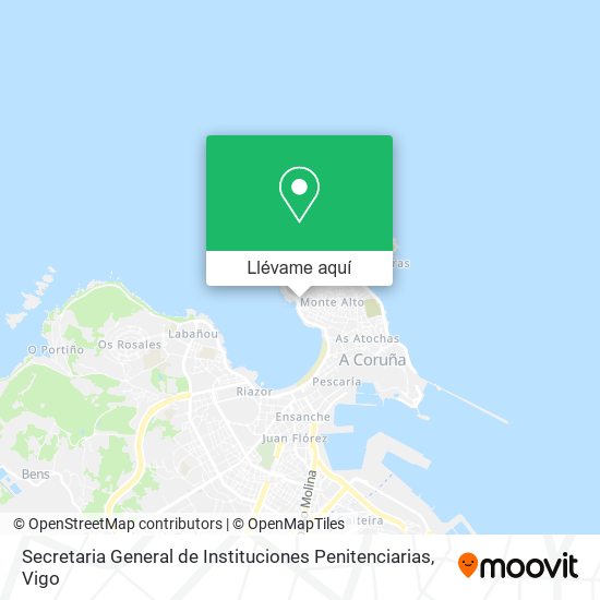 Mapa Secretaria General de Instituciones Penitenciarias