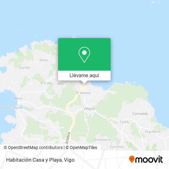 Mapa Habitación Casa y Playa