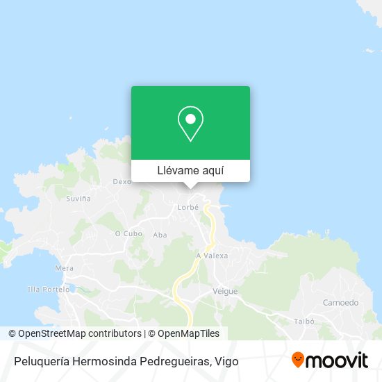 Mapa Peluquería Hermosinda Pedregueiras