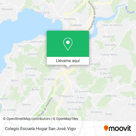 Mapa Colegio Escuela Hogar San José