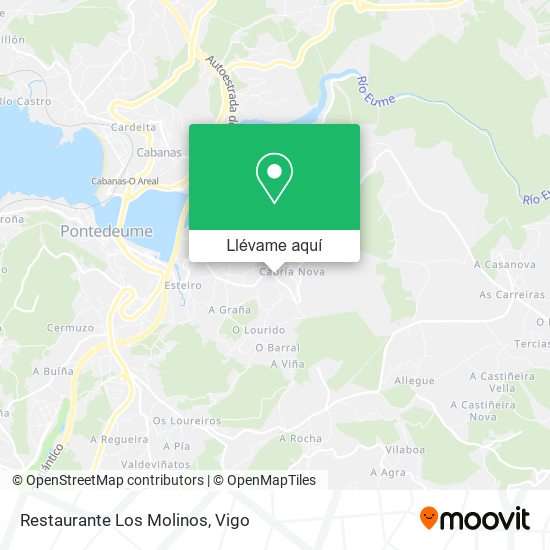 Mapa Restaurante Los Molinos