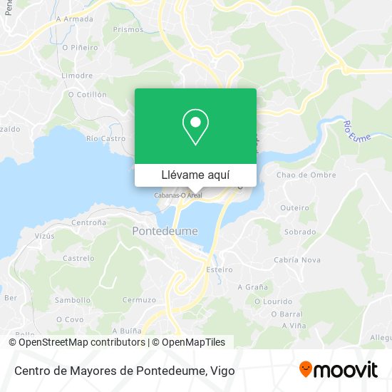 Mapa Centro de Mayores de Pontedeume