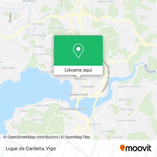 Mapa Lugar de Cardeita
