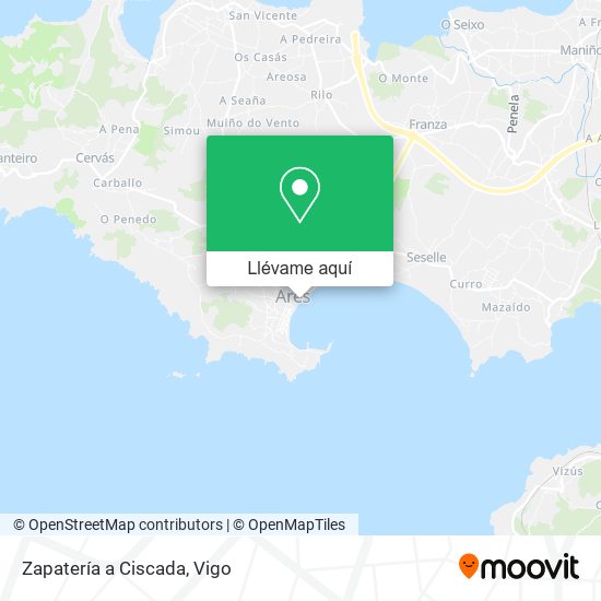 Mapa Zapatería a Ciscada