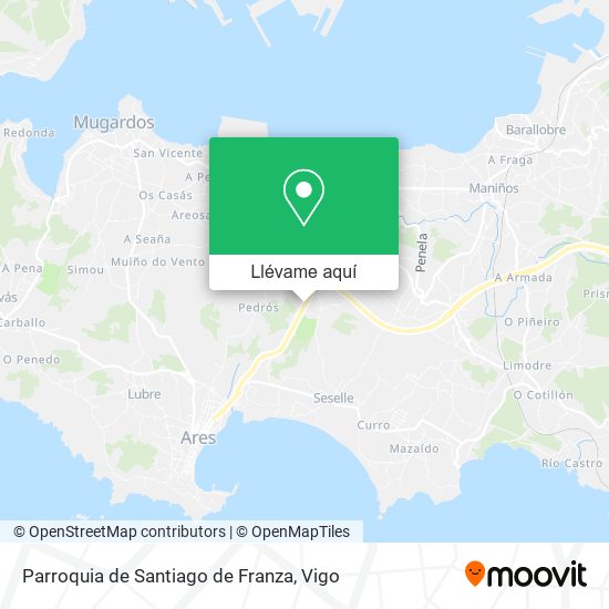 Mapa Parroquia de Santiago de Franza