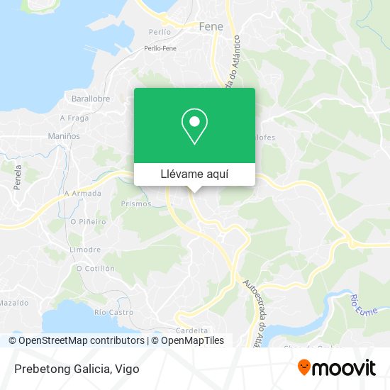 Mapa Prebetong Galicia
