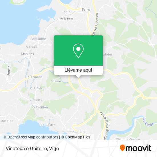 Mapa Vinoteca o Gaiteiro