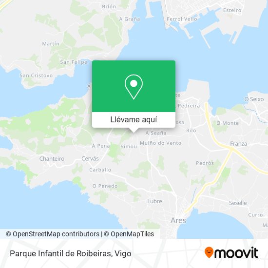 Mapa Parque Infantil de Roibeiras