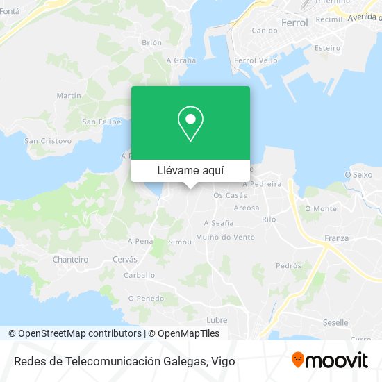 Mapa Redes de Telecomunicación Galegas