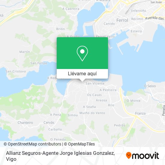 Mapa Allianz Seguros-Agente Jorge Iglesias Gonzalez