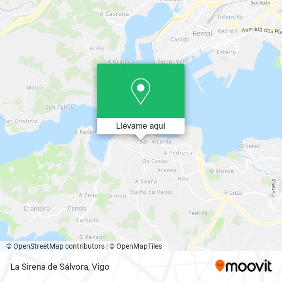 Mapa La Sirena de Sálvora