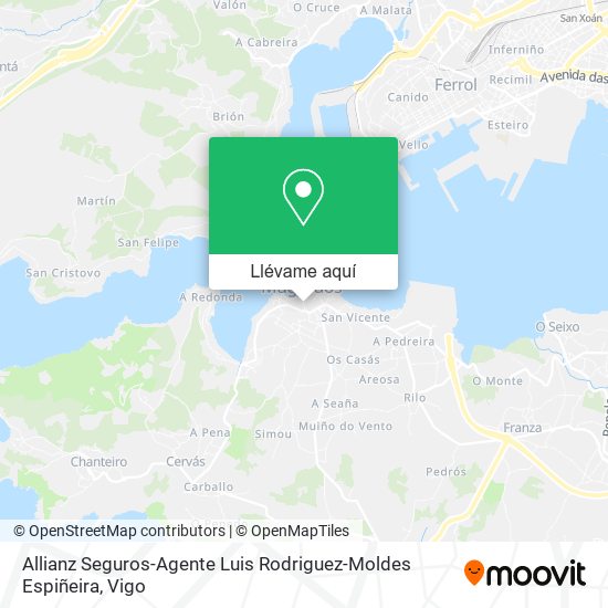 Mapa Allianz Seguros-Agente Luis Rodriguez-Moldes Espiñeira