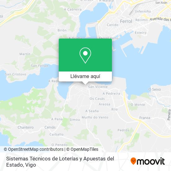 Mapa Sistemas Técnicos de Loterías y Apuestas del Estado