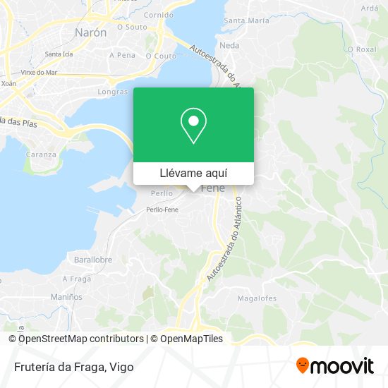 Mapa Frutería da Fraga