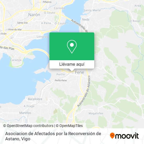 Mapa Asociacion de Afectados por la Reconversión de Astano