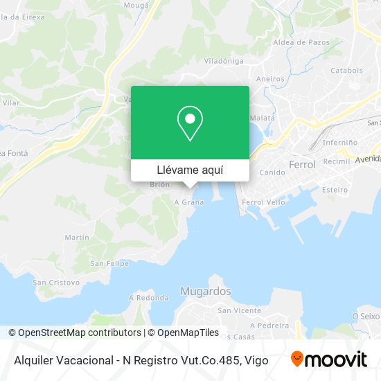 Mapa Alquiler Vacacional - N Registro Vut.Co.485