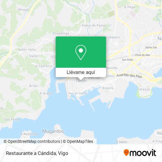 Mapa Restaurante a Cándida