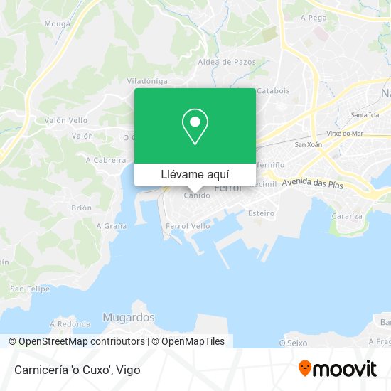 Mapa Carnicería 'o Cuxo'