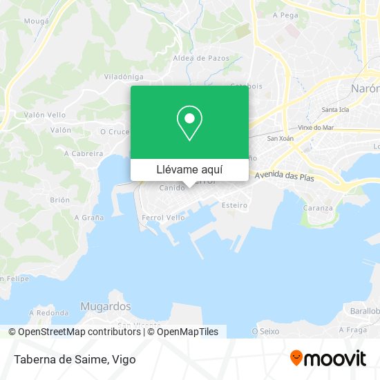 Mapa Taberna de Saime