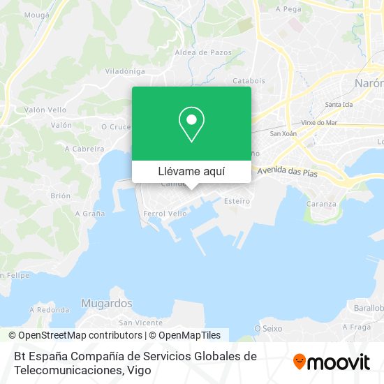 Mapa Bt España Compañía de Servicios Globales de Telecomunicaciones