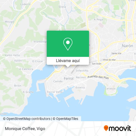 Mapa Monique Coffee