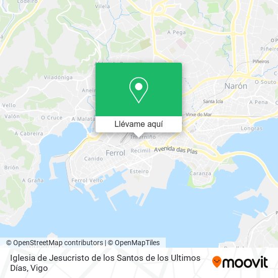 Mapa Iglesia de Jesucristo de los Santos de los Ultimos Días