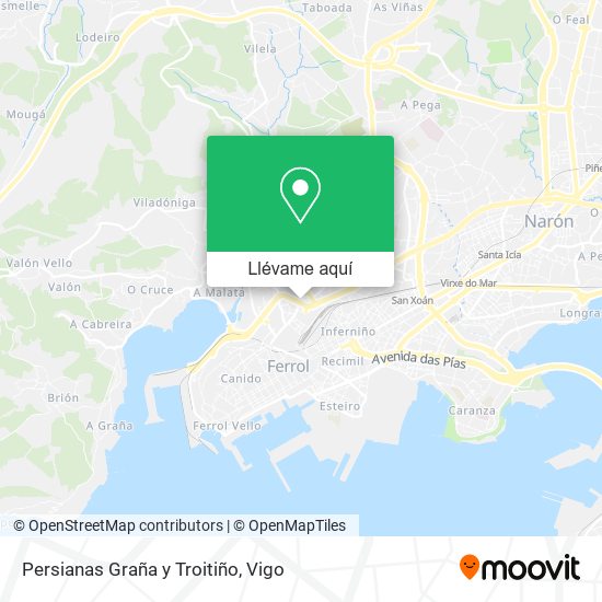 Mapa Persianas Graña y Troitiño