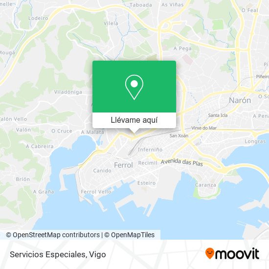 Mapa Servicios Especiales