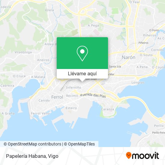 Mapa Papelería Habana