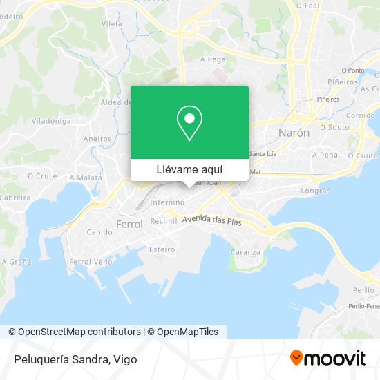 Mapa Peluquería Sandra