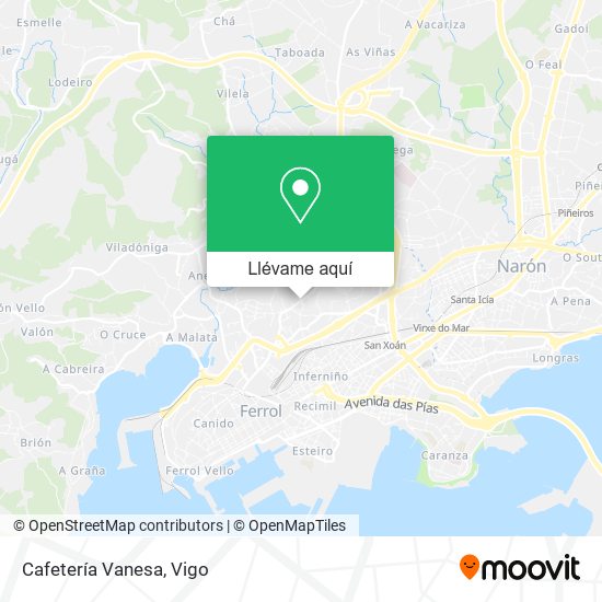 Mapa Cafetería Vanesa