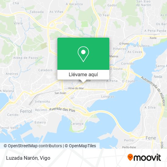 Mapa Luzada Narón