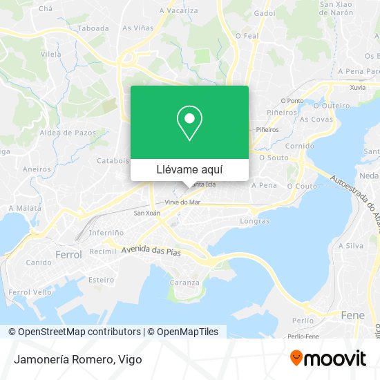 Mapa Jamonería Romero